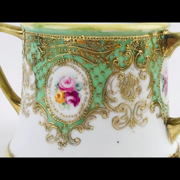 🅾️SOLD🅾️Noritake HandPainted Japan Sugar Bowl Go - Picture 2 of 9